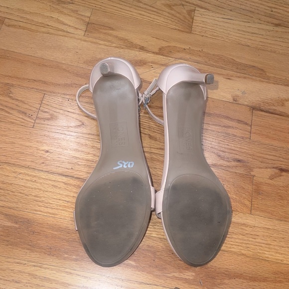 EUC Jones New York Paten Leather Blush Pink Strap 3 inch Heels size 10 - Picture 2 of 7